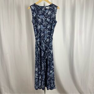 Chelsea Taylor 12P 12 Petite A-line Sleeveless Midi Dress Floral Wedding Guest